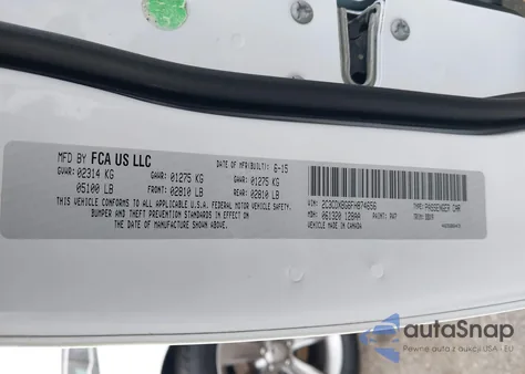 2015 Dodge Charger Se из США, поврежденный, VIN 2C3CDXBG6FH874656